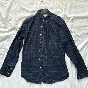 J.Crew Men’s XS Blue Pattern Button Up Shirt